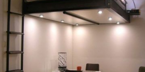 Легло под тавана в едностаен апартамент